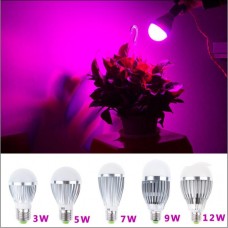 3w/5w/7w/9w/12w Rot&Blau E27 LED Pflanzenlampe Pflanzenlicht Hydro Wachstumslampe